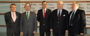Manuel Escudero, Matías Alonso, José Luis Bilbao, Santiago de Ybarra y Jaime Oraá. ::                             FERNANDO GÓMEZ
