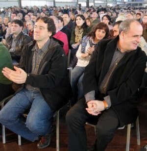 Los presidentes del PNV en Álava -Iñaki Gerenabarrena- y Guipúzcoa, Joseba Egibar. ::                             TELEPRESS