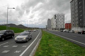 Zabalgana Batuz propone colocar arbustos y árboles en la mediana de Alto de Armentia. /Igor Aizpuru