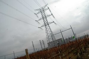 Imagen de la subestación de suministro eléctrico en Haro. ::
R. SOLANO