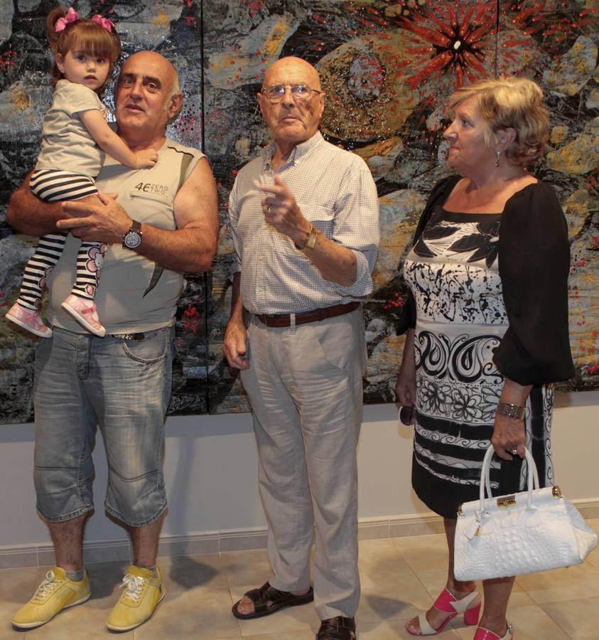 José Mª Peña con Ainara, Carlos Ges e Isabel Moll.