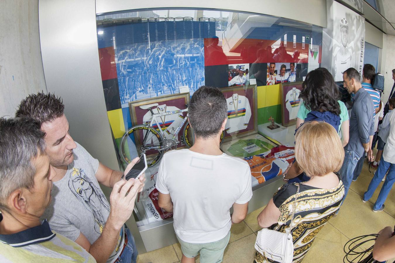 Oscar Freire en el Museo del Deporte