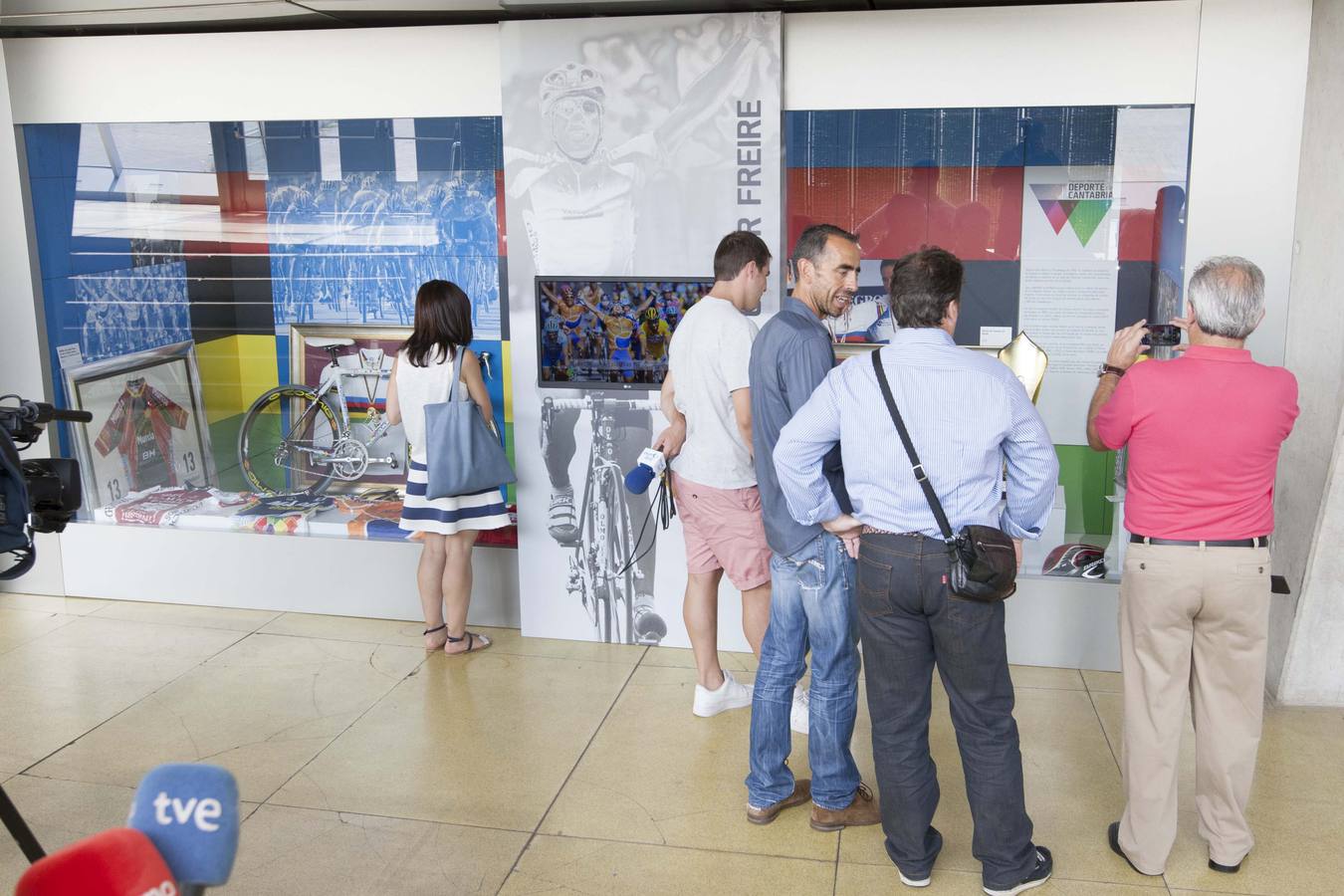 Oscar Freire en el Museo del Deporte