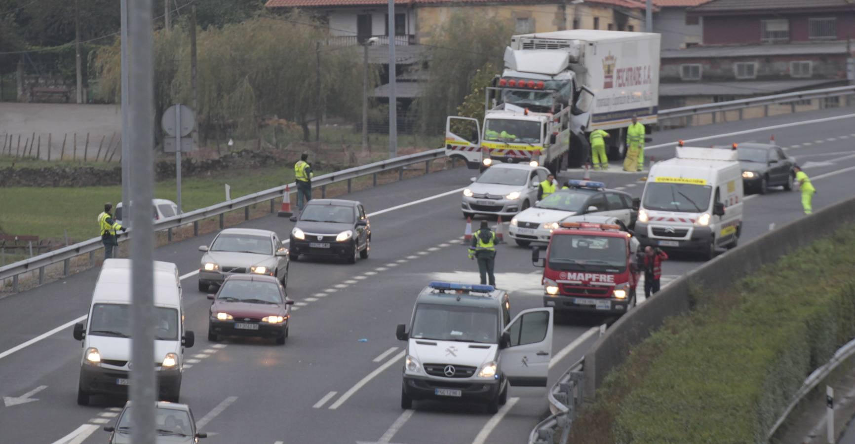 Colisión múltiple en Ambrosero