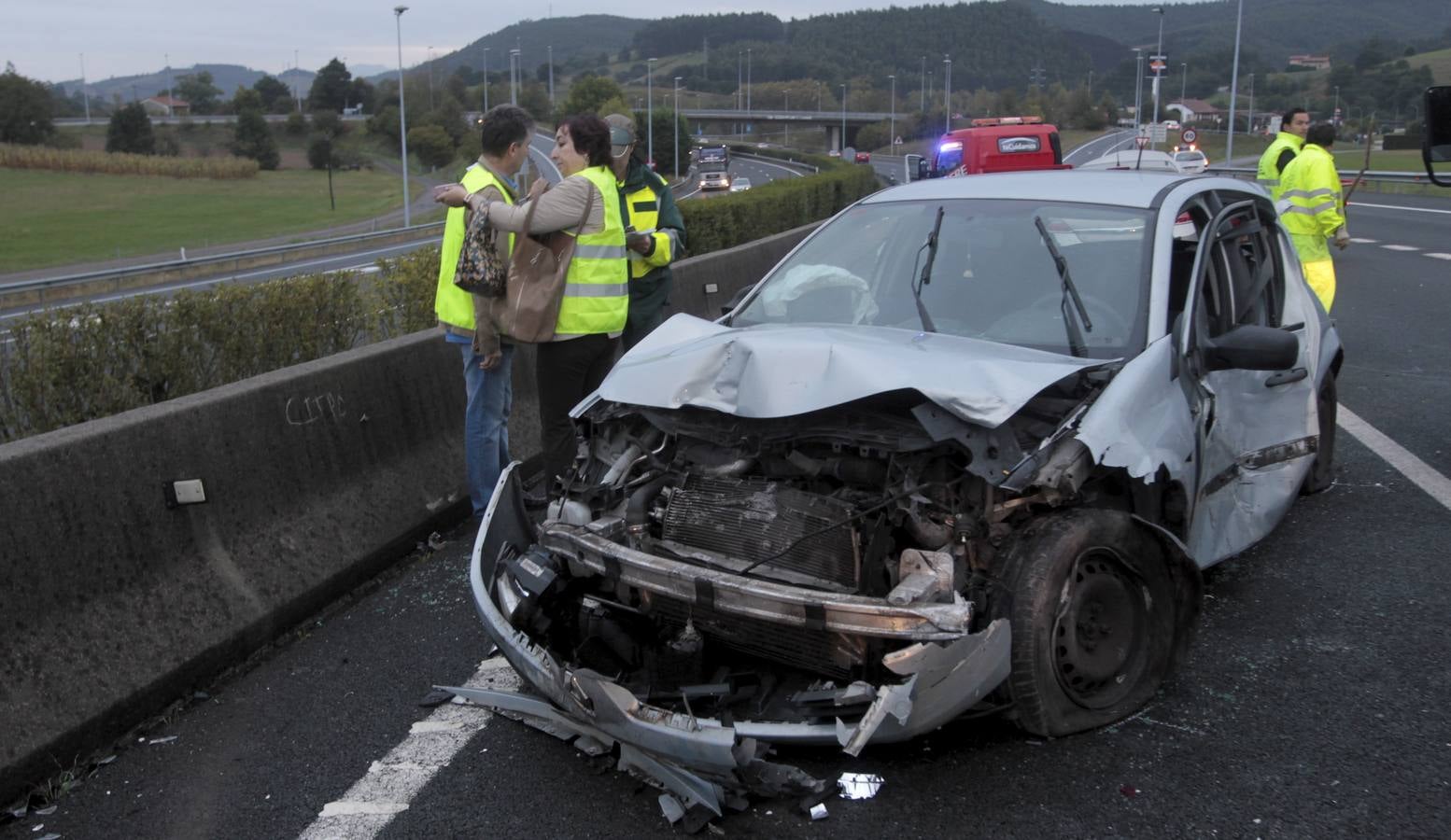 Colisión múltiple en Ambrosero