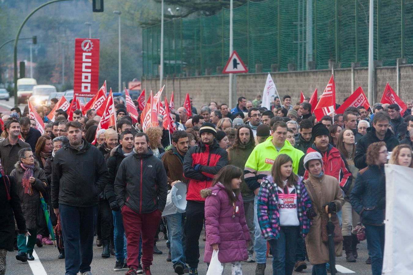 Manifestación en Renedo