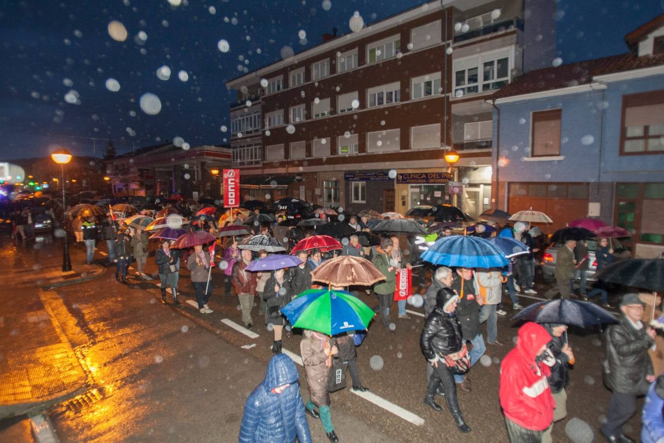 Manifestación en Renedo