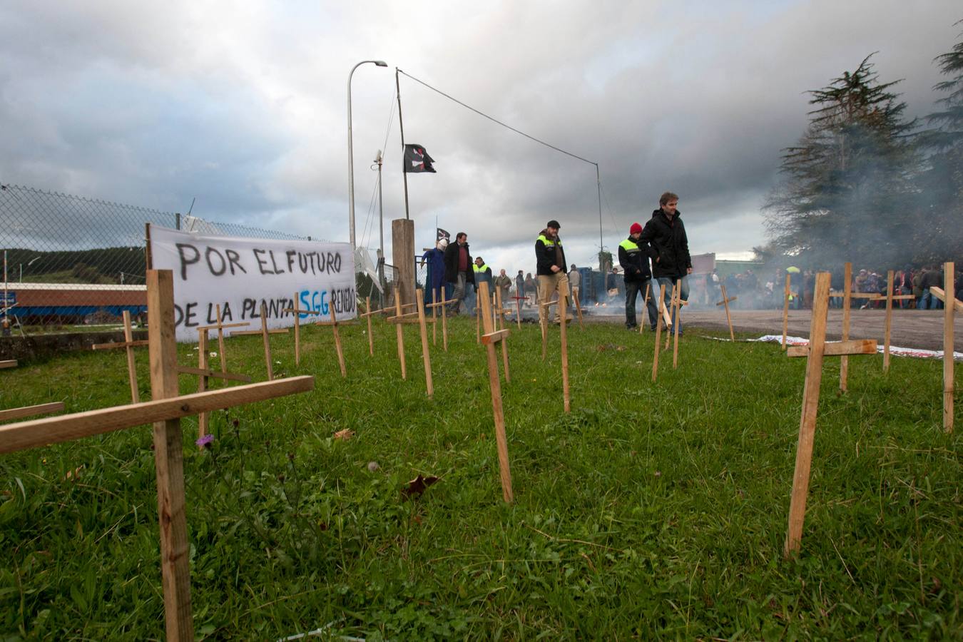 Manifestación en Renedo