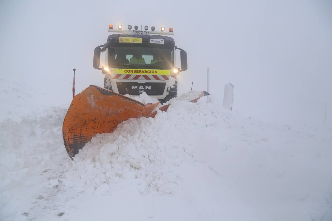 Cuatro metros de nieve en el Escudo