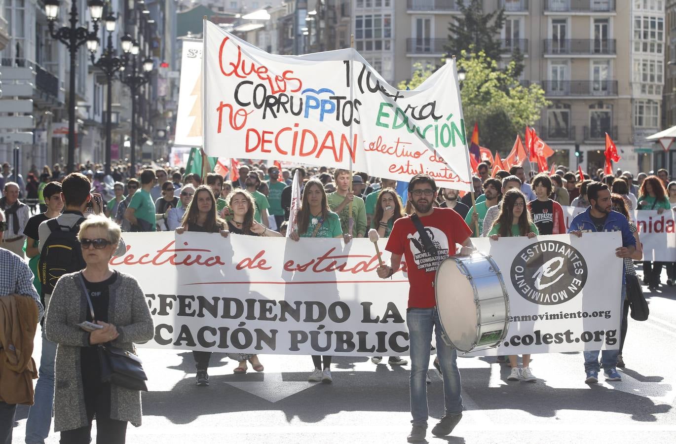 Manifestación en Santander contra las políticas del Gobierno