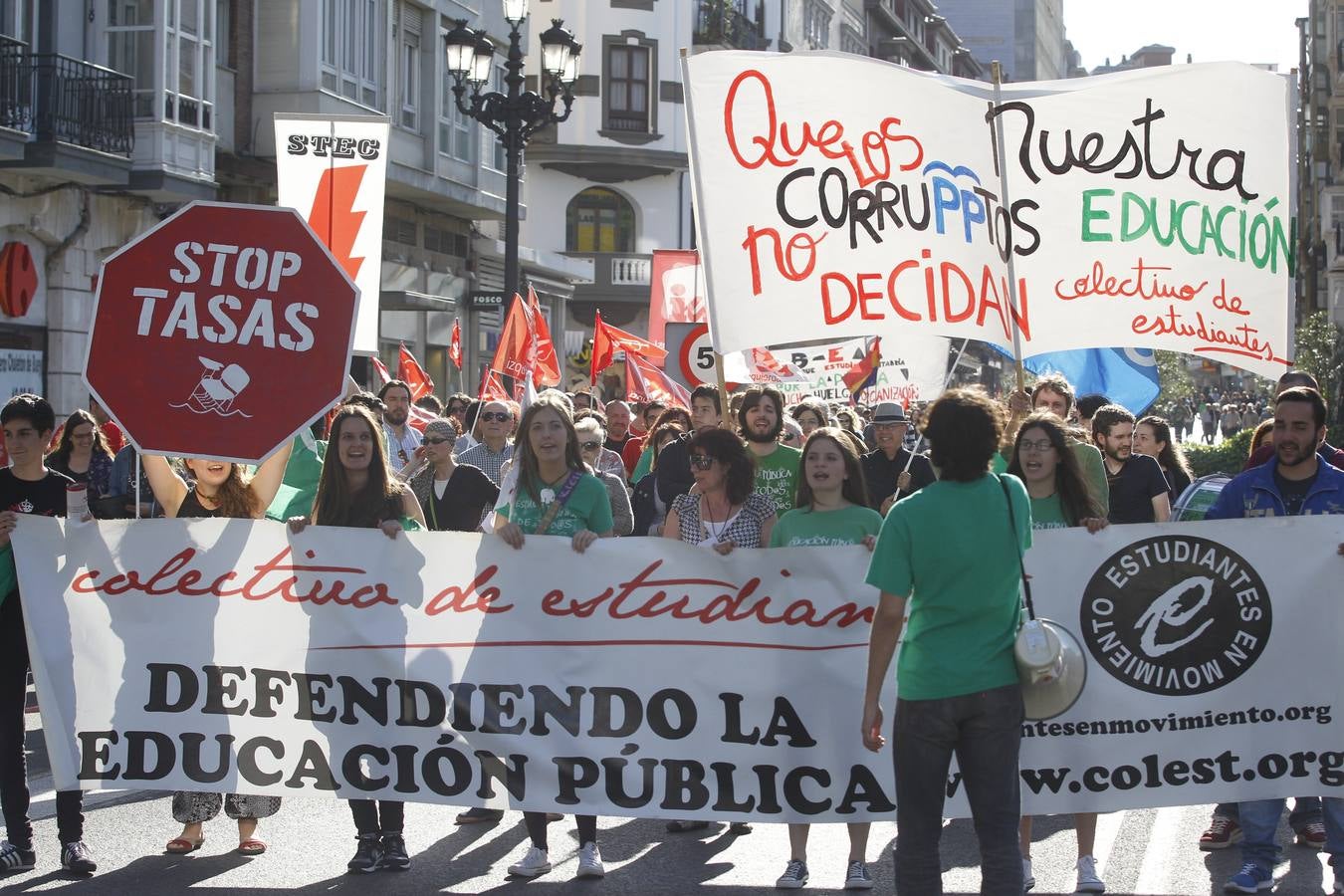Manifestación en Santander contra las políticas del Gobierno