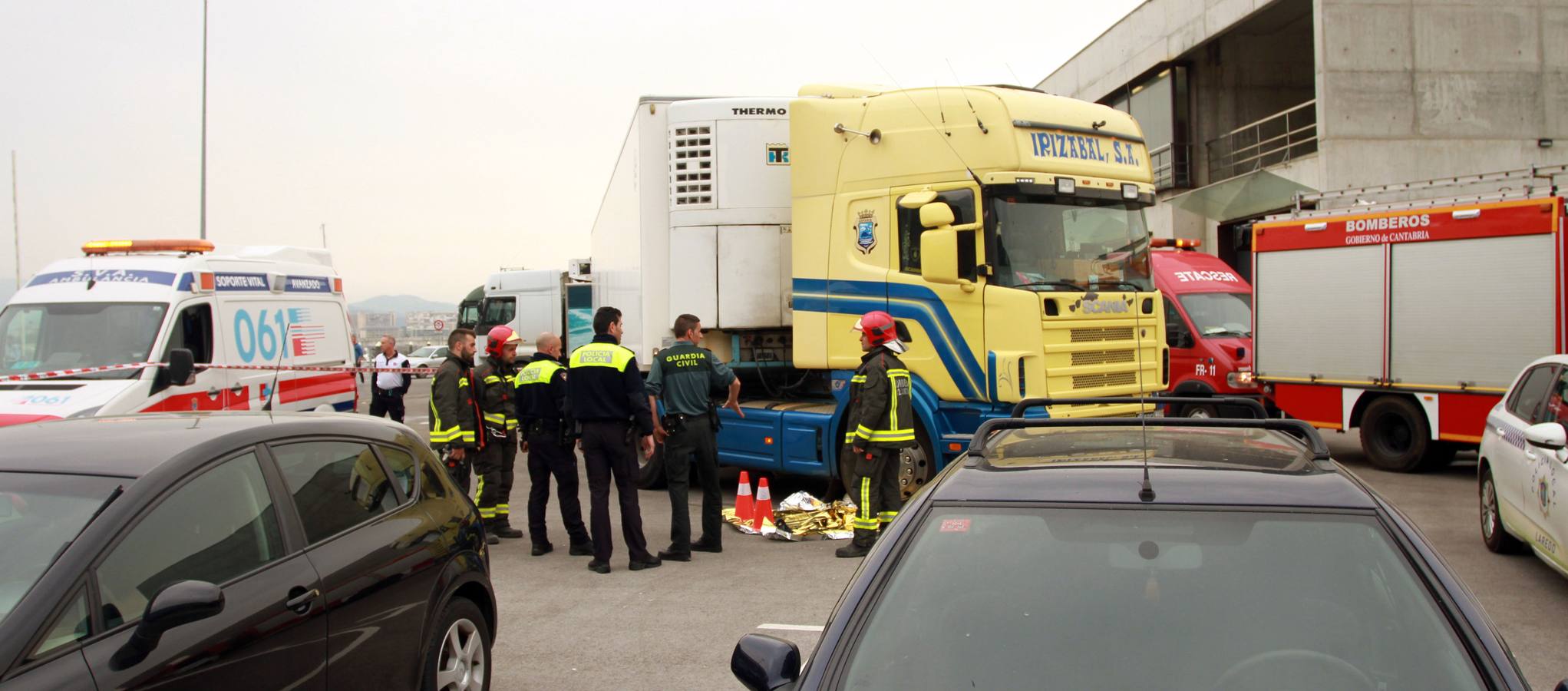 Fallece atropellada una mujer en la lonja de Laredo
