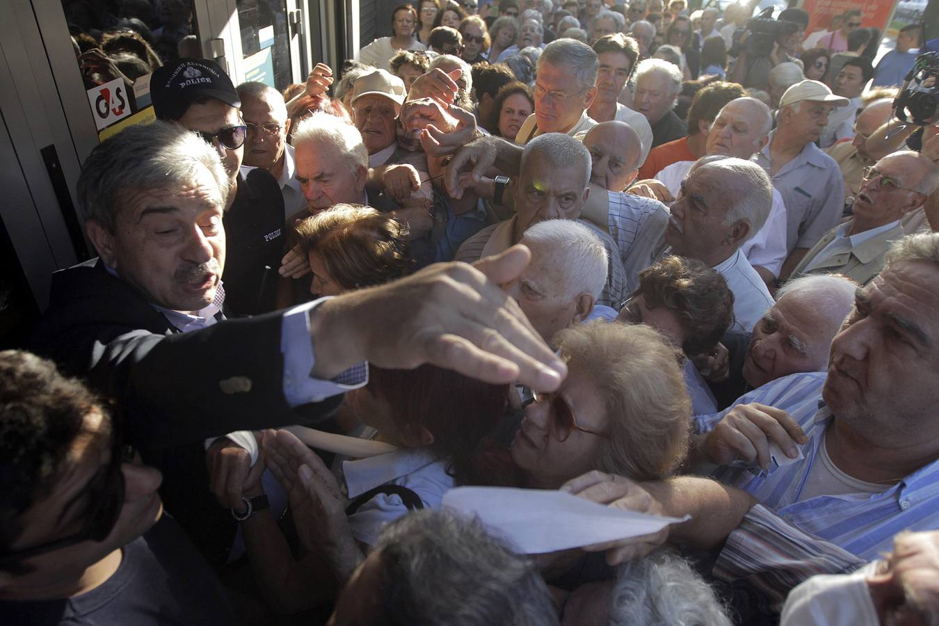 Caos entre los pensionistas griegos