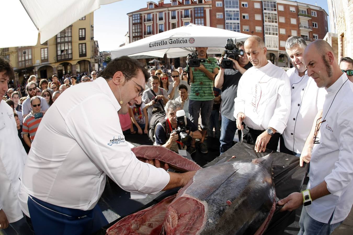 Ronqueo de atún en Torrelavega