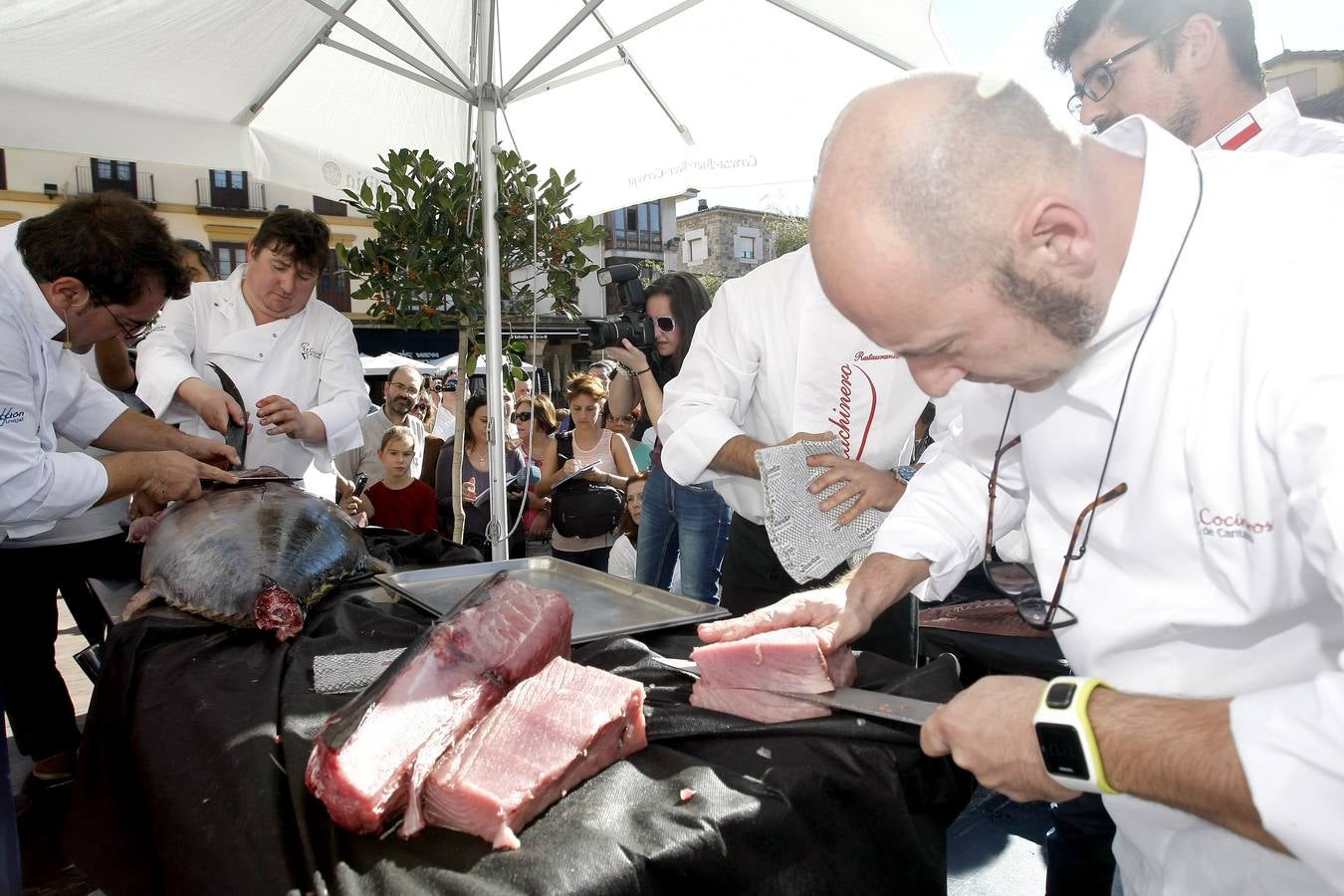 Ronqueo de atún en Torrelavega