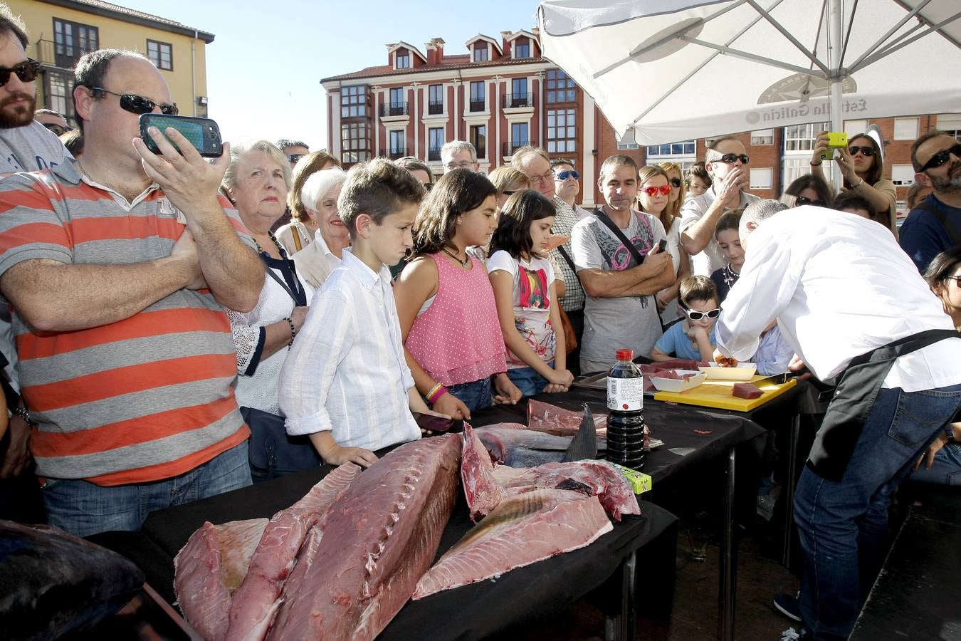 Ronqueo de atún en Torrelavega