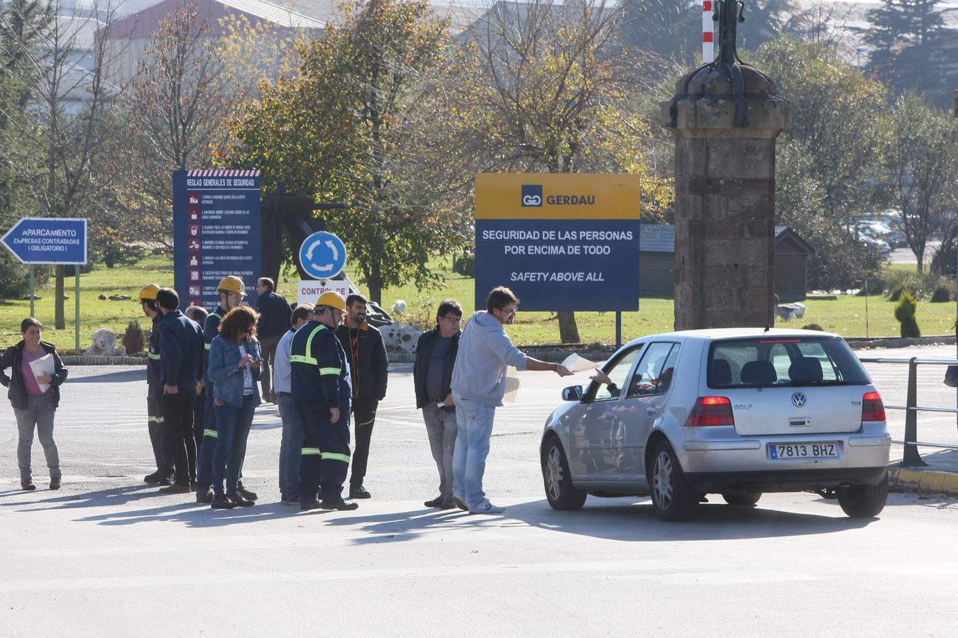 Protesta de los trabajadores de Gerdau en Reinosa