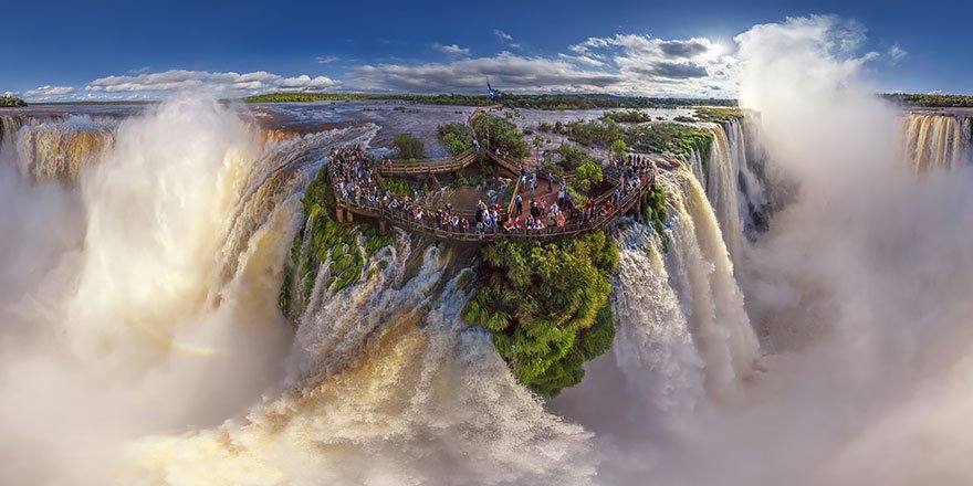 Cataratas de Iguazú, Argentina y Brasil. Diferentes paisajes que ya son fascinantes desde tierra, pero que se vuelven más espectaculares todavía en estas tomas aéreas