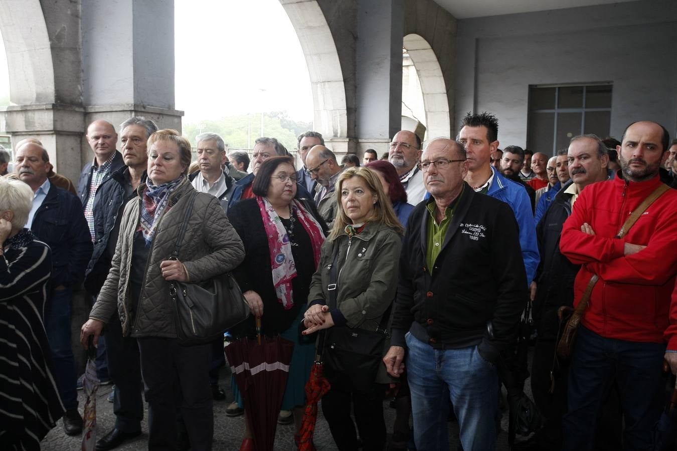 Concentración y asamblea de Sniace