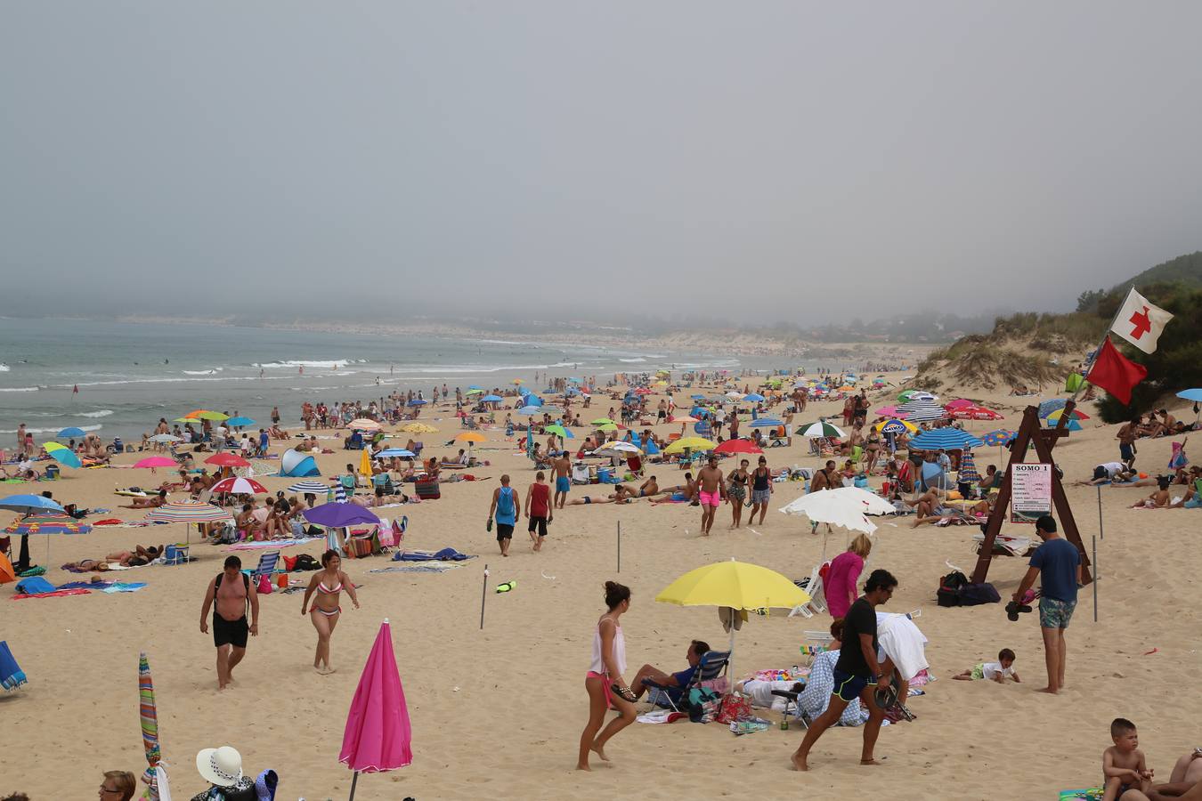Niebla intensa en las playas