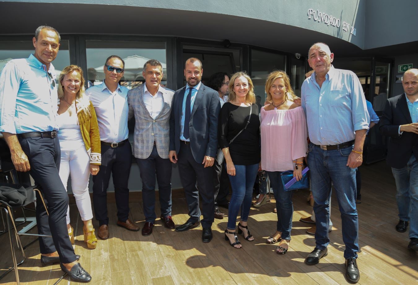 Jesús García, Begoña Manuz, Javier Pérez, José Carlos Campos, Avelino Ordóñez, Lourdes Gómez, Mª Luisa Peón y Paco Trueba.