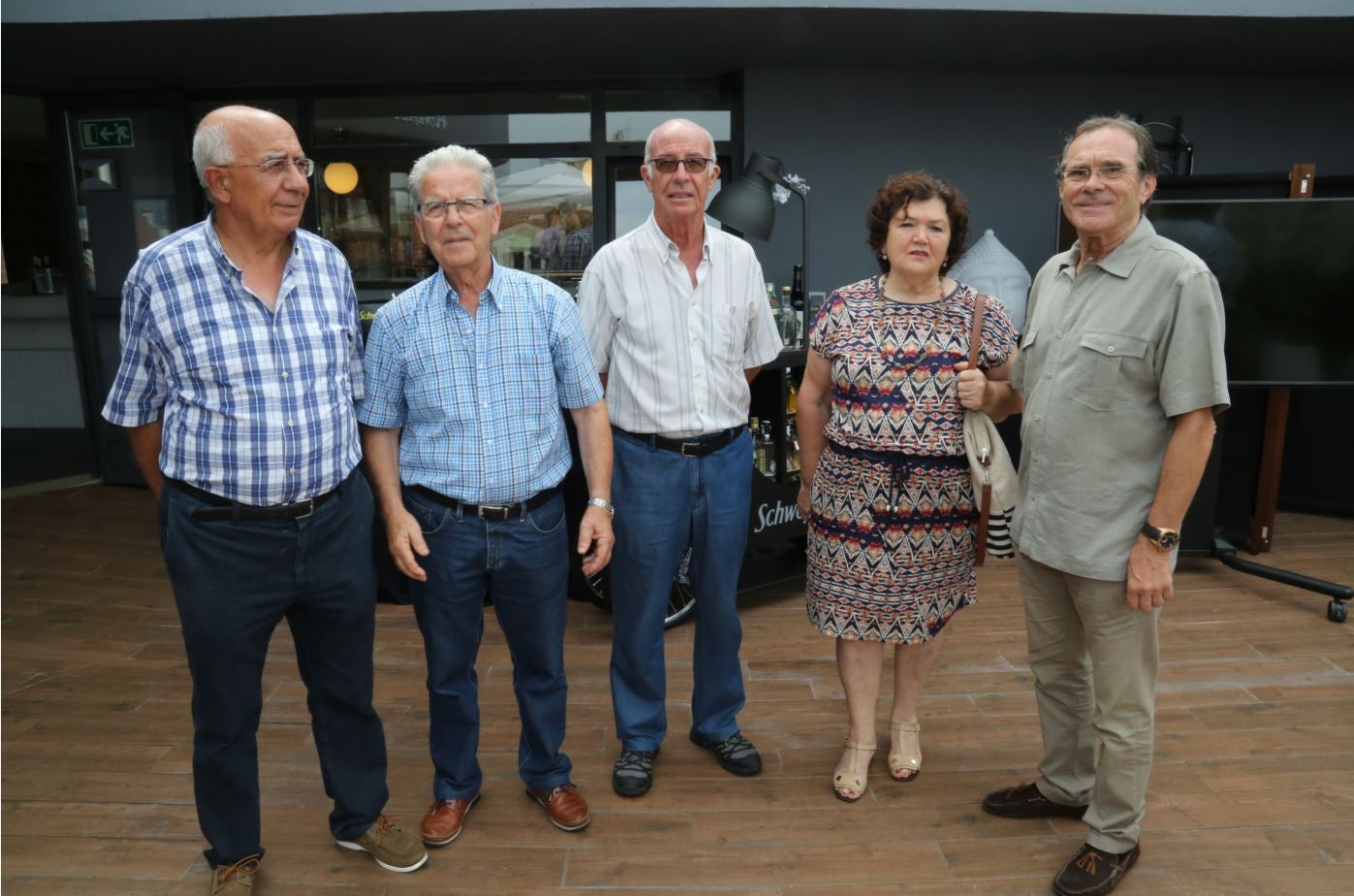 Emilio Centeno, Manuel Ortiz, José Valencia, Marisa Caballero y Manuel Egusquiza.