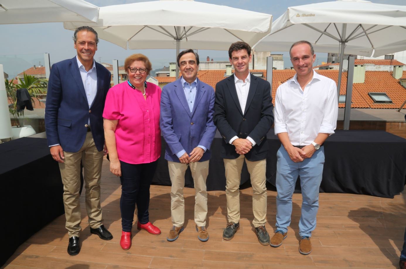 Miguel Remón, Nieves Bolado, Ildefonso Calderón, Francisco Saiz-Pardo y Enrique Gómez.