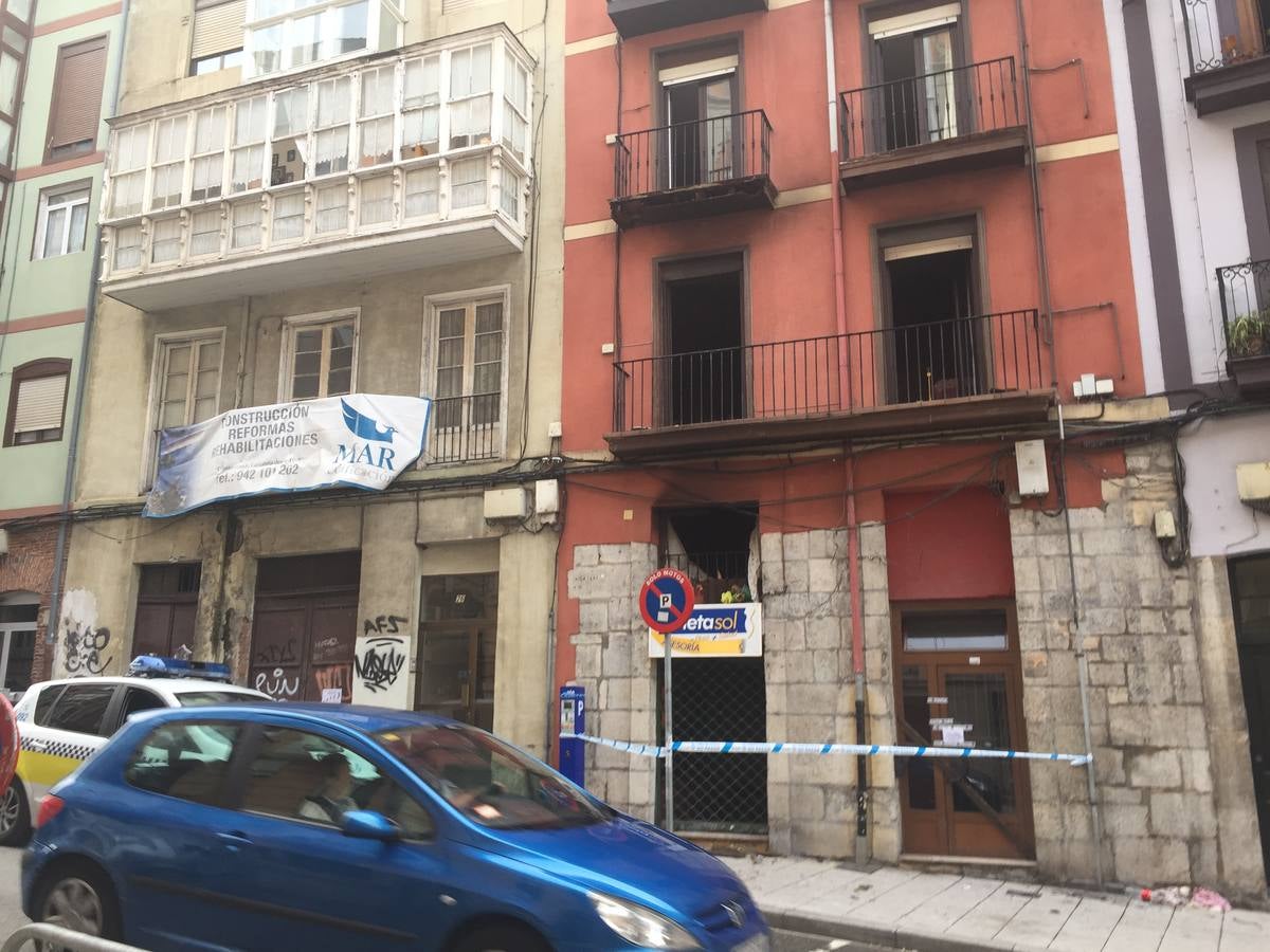 Incendio en la calle Cisneros