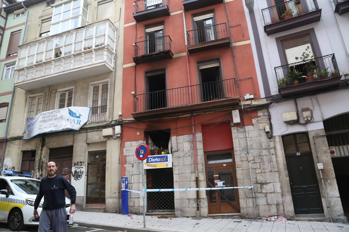 Incendio en la calle Cisneros