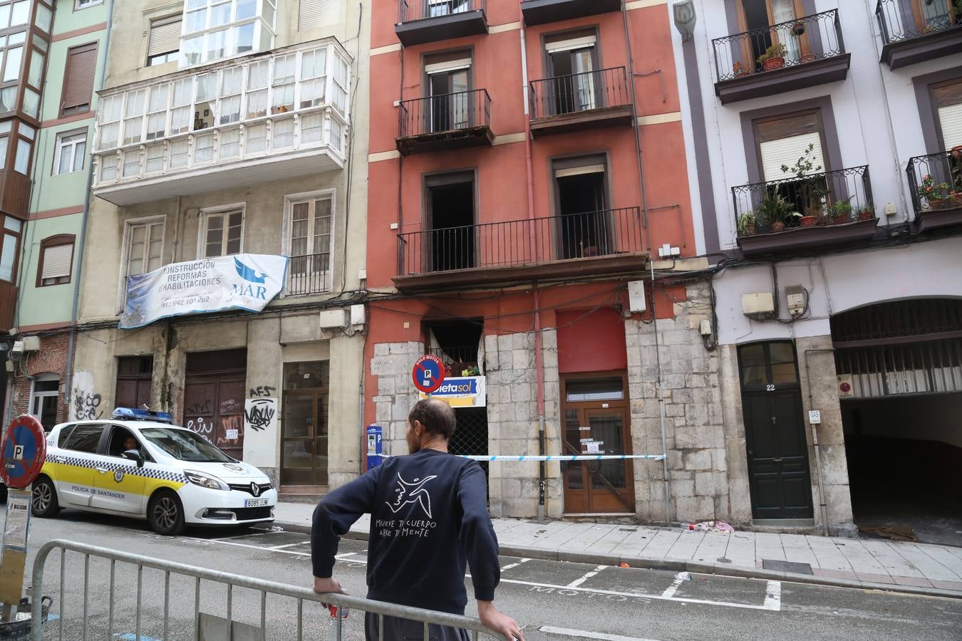 Incendio en la calle Cisneros