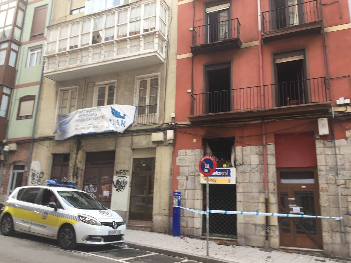 Incendio en la calle Cisneros