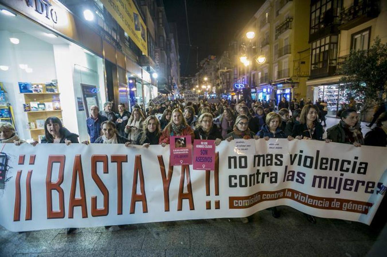 Manifestación contra la violencia machista, este viernes en Santander