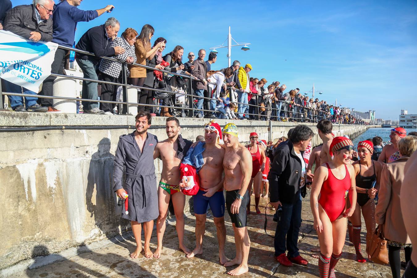 Natación navideña