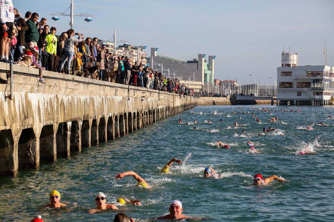 Natación navideña