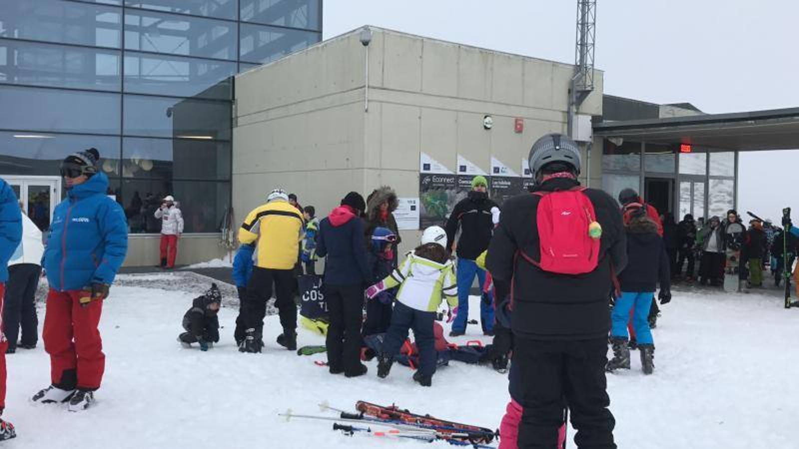 Buen ambiente en la estación de esquí de Alto Campoo