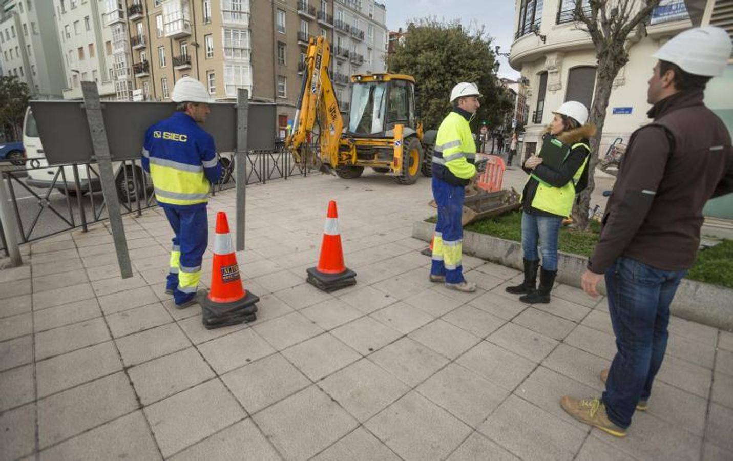 Arrancan las obras del carril-bici entre Puertochico y Los Castros
