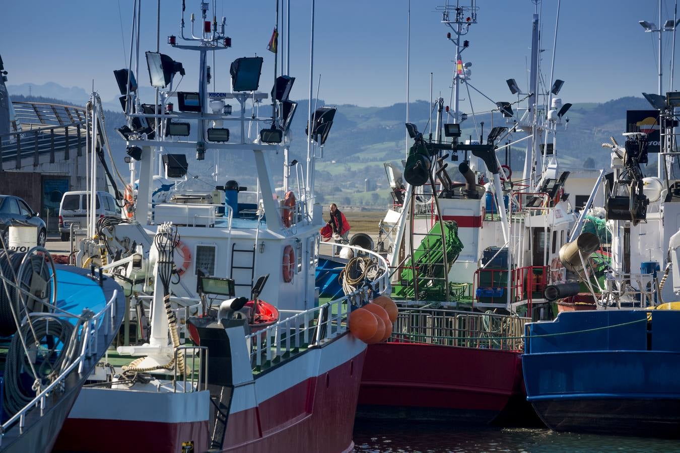 Preparativos en puerto