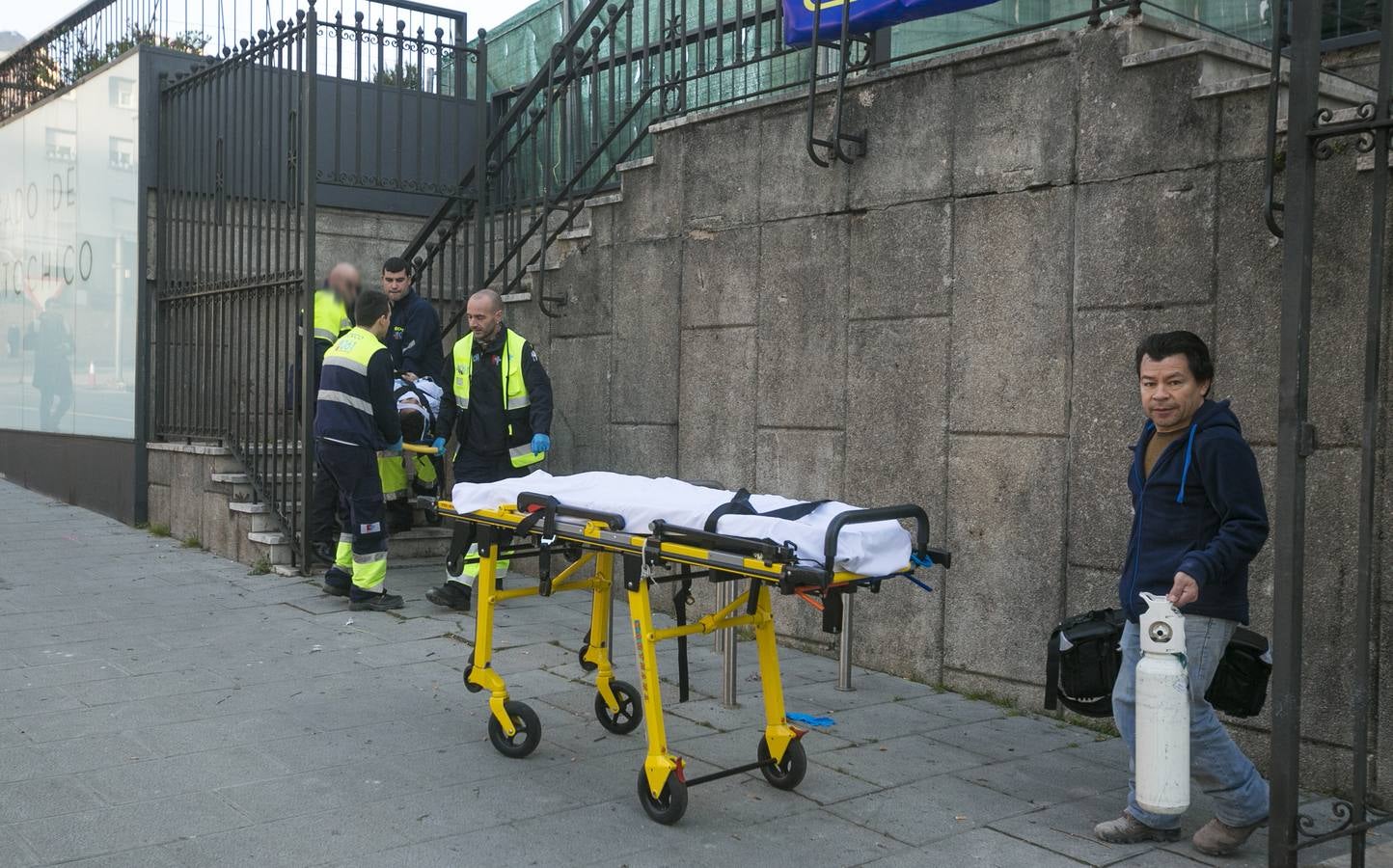 Accidente laboral en las obras del centro Doctor Madrazo