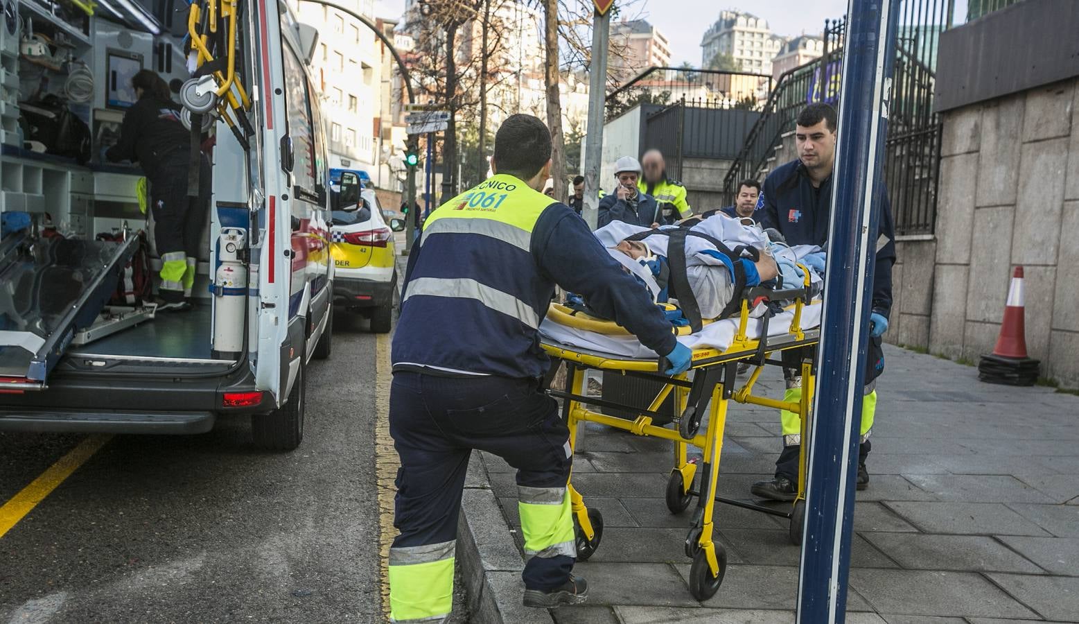 Accidente laboral en las obras del centro Doctor Madrazo
