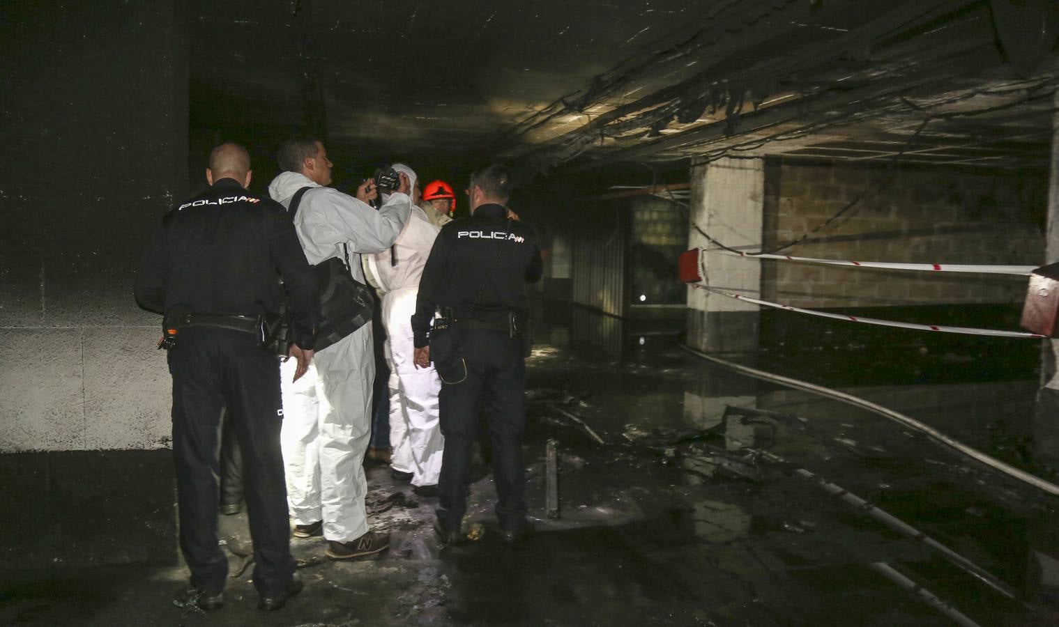 Incendio en un garaje en Los Castros