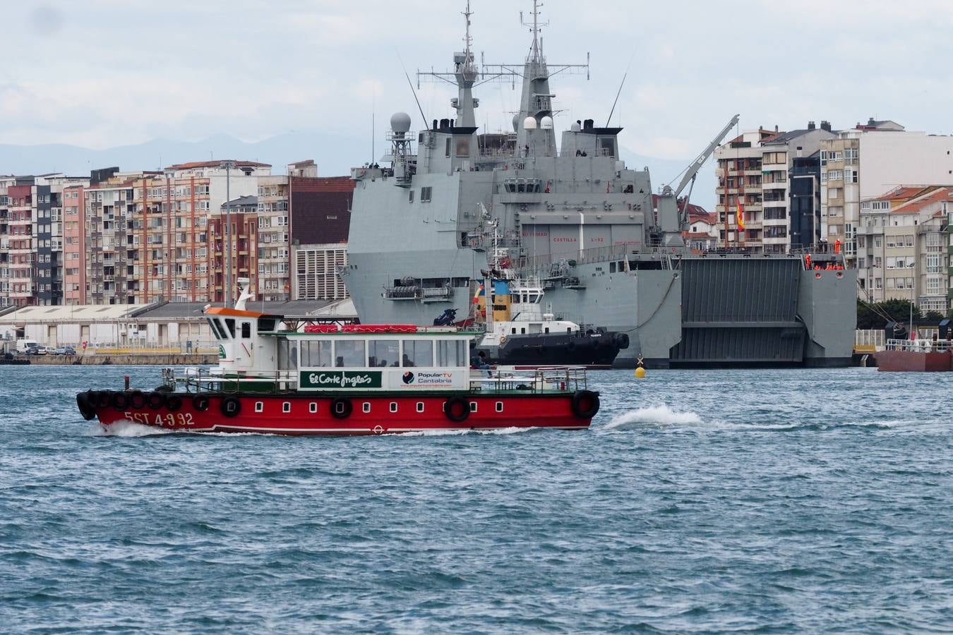 El buque de asalto anfibio &#039;Castilla&#039; ya está en Santander