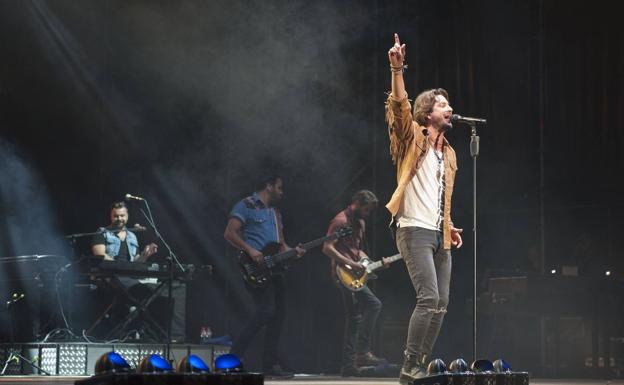 Carrasco durante su concierto del año pasado en Música en grande