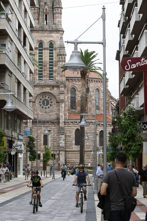 Tras las obras, este es el aspecto que presenta la calle torrelaveguense