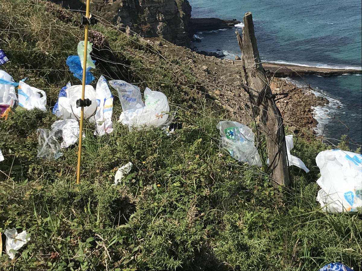 La basura que dejó el Delirium Festival en el cabo Quintres de Ajo