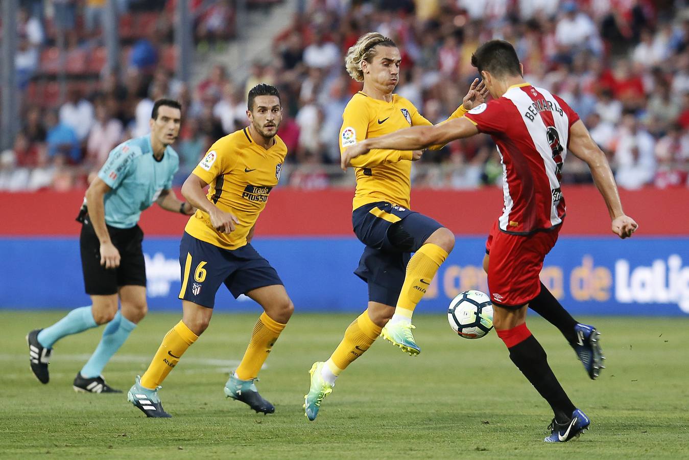 Empate entre Girona y Atlético en el debut del equipo catalán en Primera.