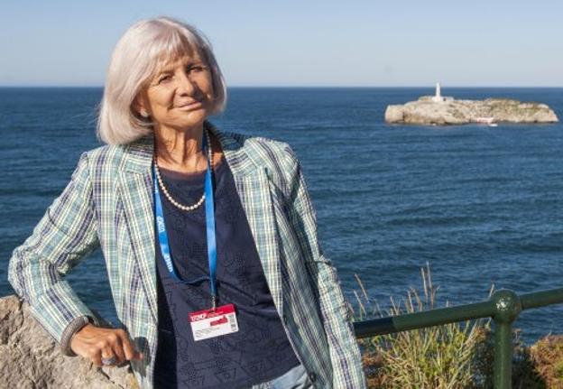 Alicia Giménez Bartlett, ayer en La Magdalena. 