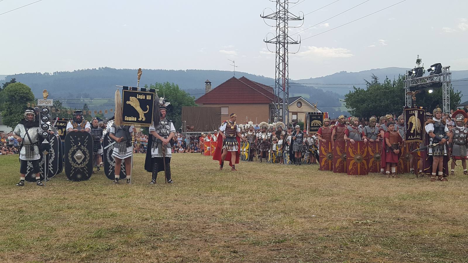 Corocotta reclama a los romanos el precio justo a su cabeza, en la jornada del sábado de la fiesta de Los Corrales de Buelna
