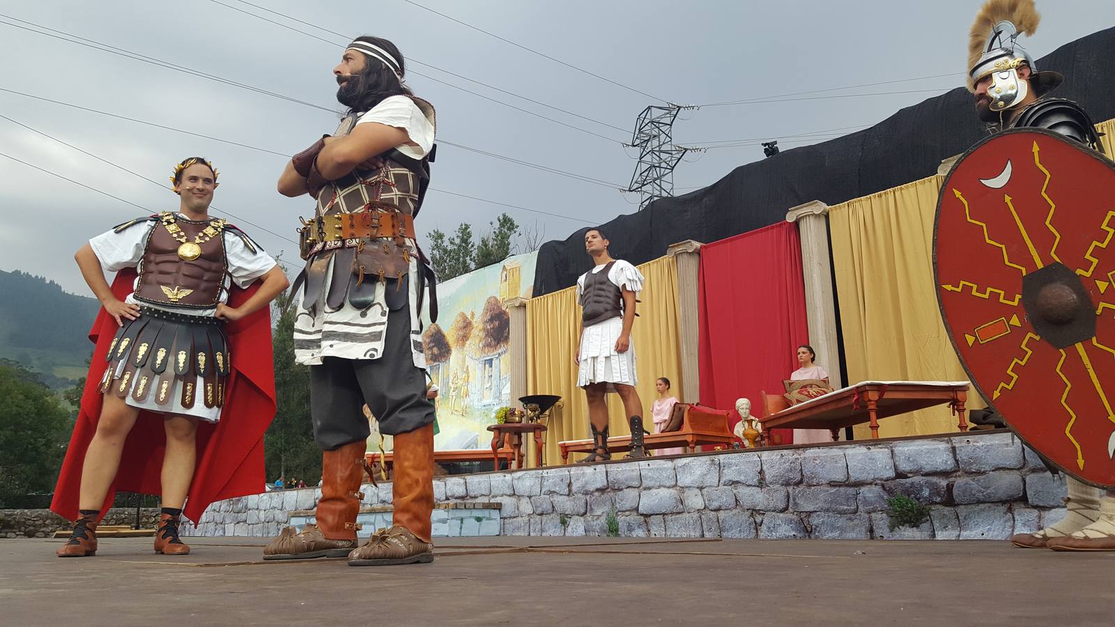 Corocotta reclama a los romanos el precio justo a su cabeza, en la jornada del sábado de la fiesta de Los Corrales de Buelna
