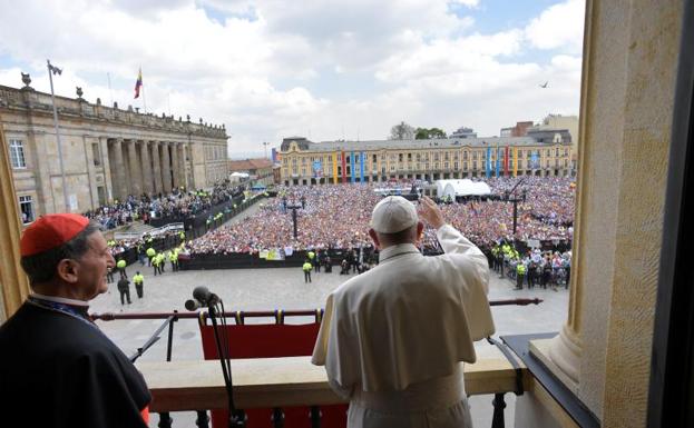 El Papa, en Bogotá.