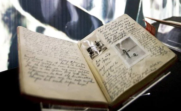 Un facsímil del 'Diario de Ana Frank'.